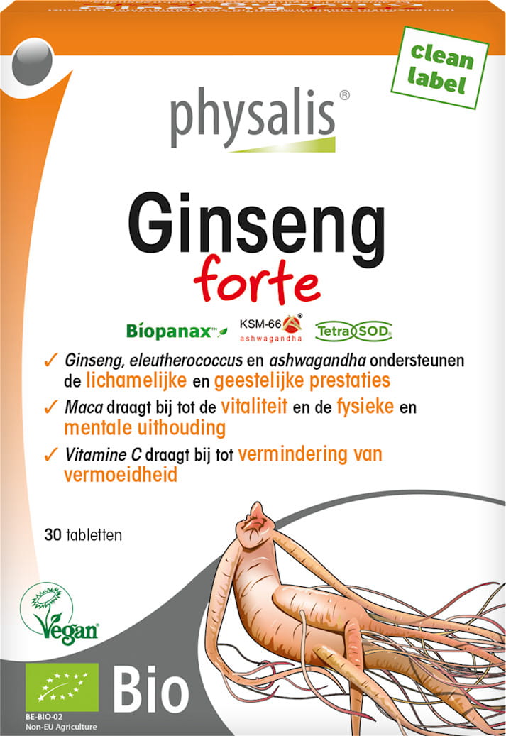 Ginseng - Ginseng FORTE BIO 30 comprimés (34 g) - PHYSALIS