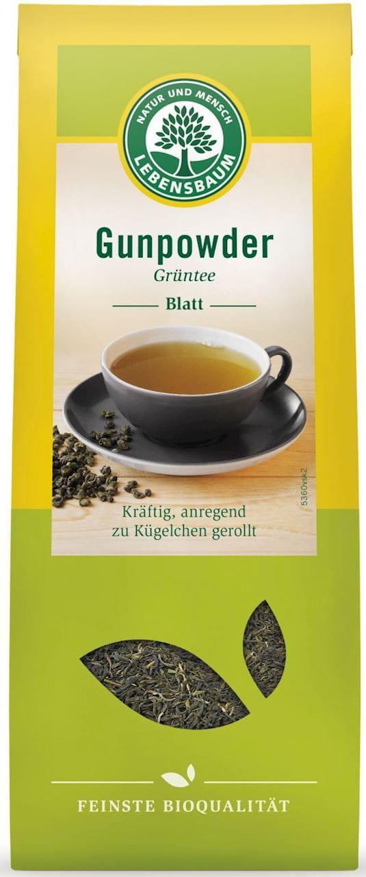 Thé vert gunpowder en vrac BIO 100 g - LEBENSBAUM