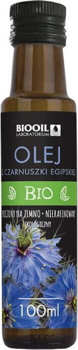 Huile de nigelle d'Egypte pressée à froid BIO 100 ml - BIOOIL