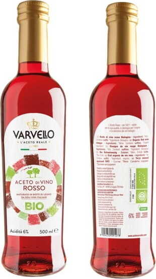 Vinaigre de vin rouge BIO 500 ml - VARVELLO