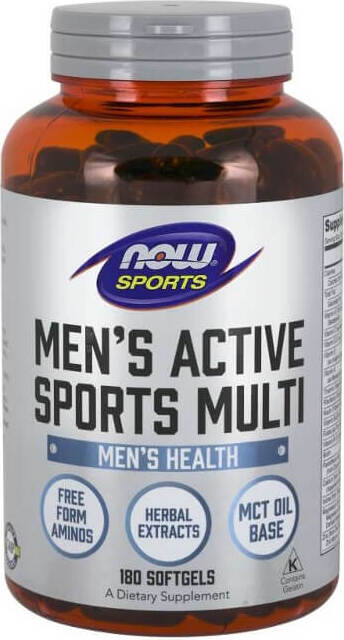 Multivitamines pour hommes multisports actifs pour hommes 180 capsules NOW FOODS NOW SPORT