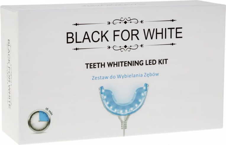 Kit de blanchiment des dents avec lampe led - BLACK FOR WHITE