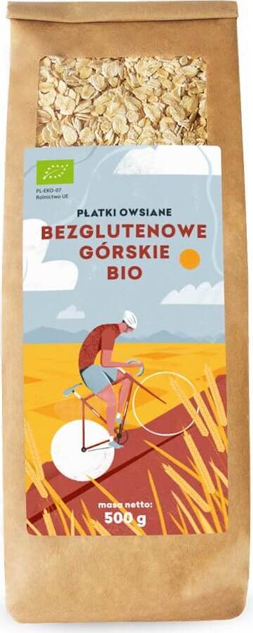 Flocons d'avoine de montagne sans gluten BIO 500 g - CINQ CHANGEMENTS