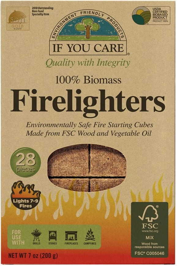 Allume-feu pour cheminée et grillades de feu de joie 28 pcs - IF YOU CARE