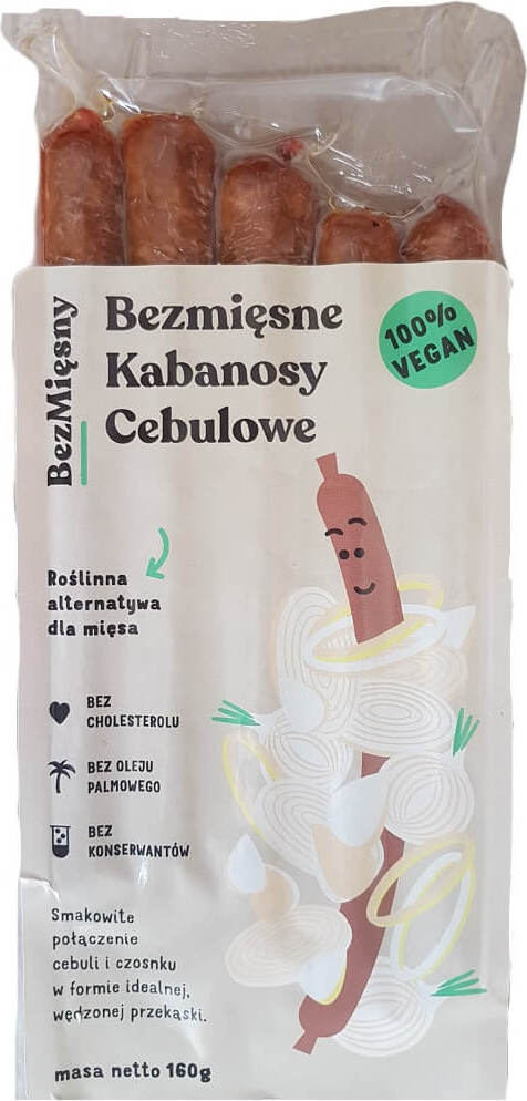 Saucisses kabanos végétaliennes à l'oignon 160 g VIANDE SANS VIANDE