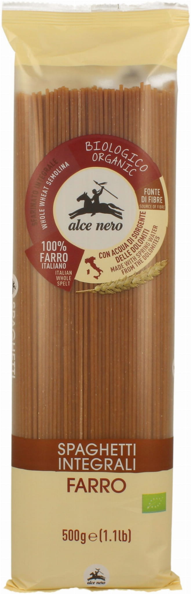 Nouilles (épeautre complet) spaghetti BIO 500 g - ALCE NERO