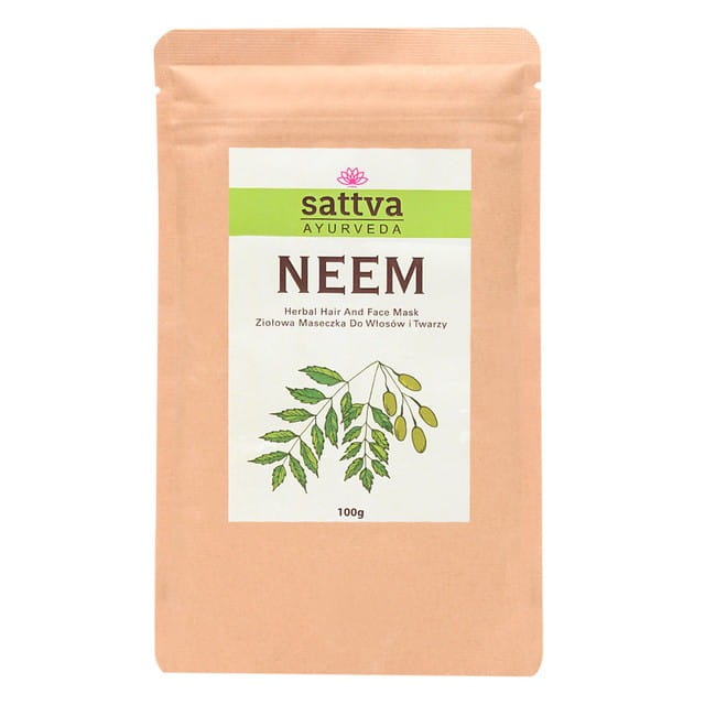 Masque visage et cheveux aux herbes neem 100 g - SATTVA