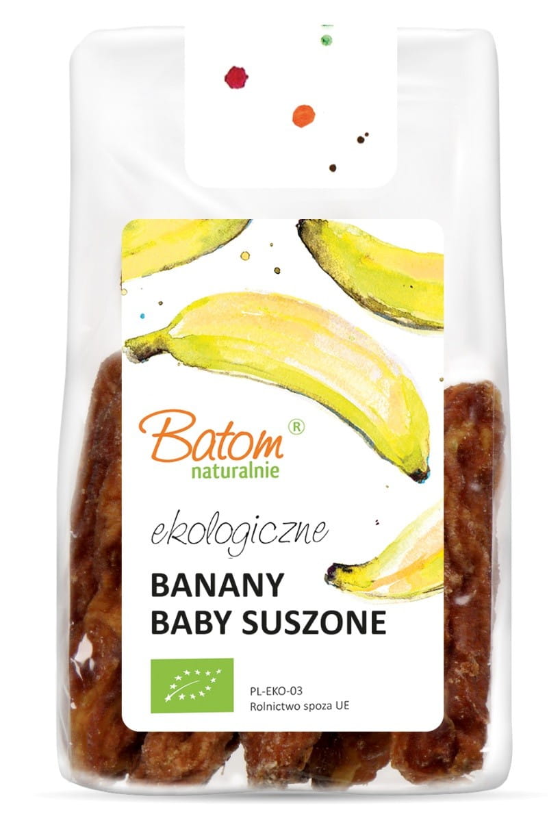Bananes miniatures séchées BIO 100 g - BATOM