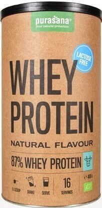 Isolat de protéines de lactosérum sans gluten BIO 400 g - PURASANA