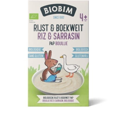4 mc bouillie de sarrasin et riz à la vitamine B1 sans gluten BIO 200 g - BIOBIM