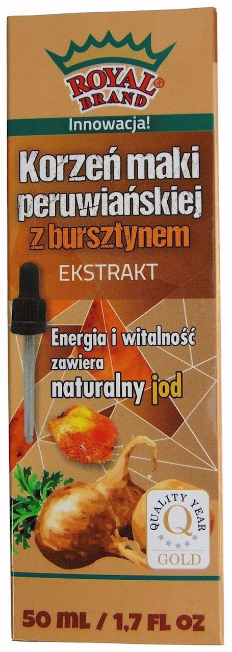 Extrait d'Ambre à la maca en gouttes BIO 50 ml - ROYAL BRAND