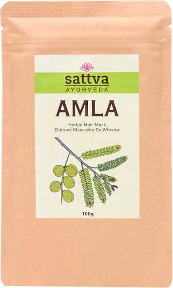 Masque capillaire aux herbes Amla 100 g - SATTVA