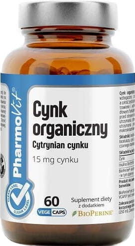 Zinc 60 gélules 192 g - PHARMOVIT