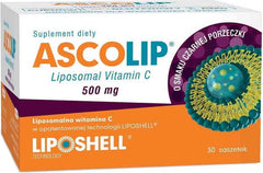 Vitamine C liposomale 500 mg Vitamine C liposomale 30 sachets de 5 g, arôme cassis ASCOLIP