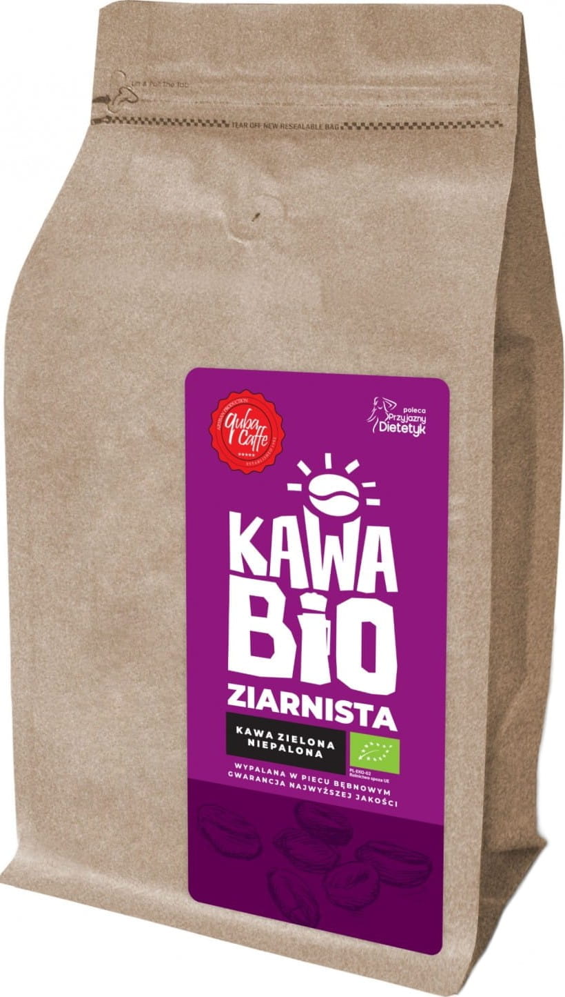 Café vert arabica en grains 100% BIO 250 g QUBA CAFFE