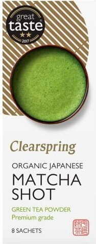 Matcha japonais premium grande en poudre BIO 8 x 1 g CLEARSPRING