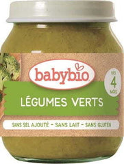 Purée de légumes verts dès 4 mois BIO sans gluten 130 g BABYBIO