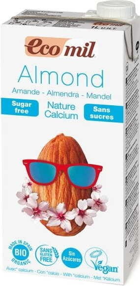 Boisson Amande sans sucre au calcium BIO 1000 ml ECOMIL