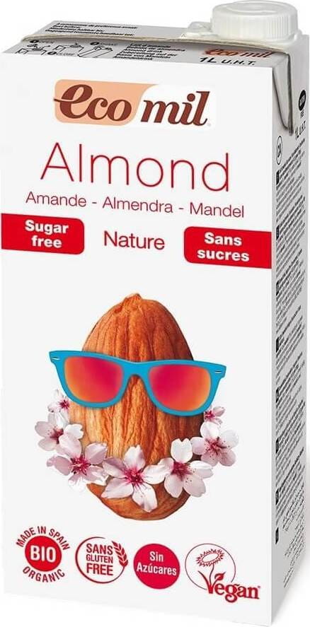 Boisson Amande sans sucre BIO 1000ml ECOMIL