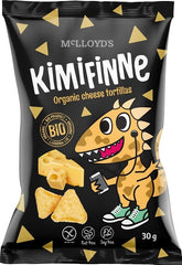 Chips de maïs, goût fromage, sans gluten BIO 30 g KIMIFINNE