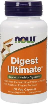Enzymes digest ultime 60 gélules NOW FOODS