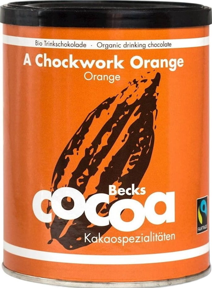 Chocolat à boire orange-gingembre commerce équitable sans gluten BIO 250g - BECKS CACAO