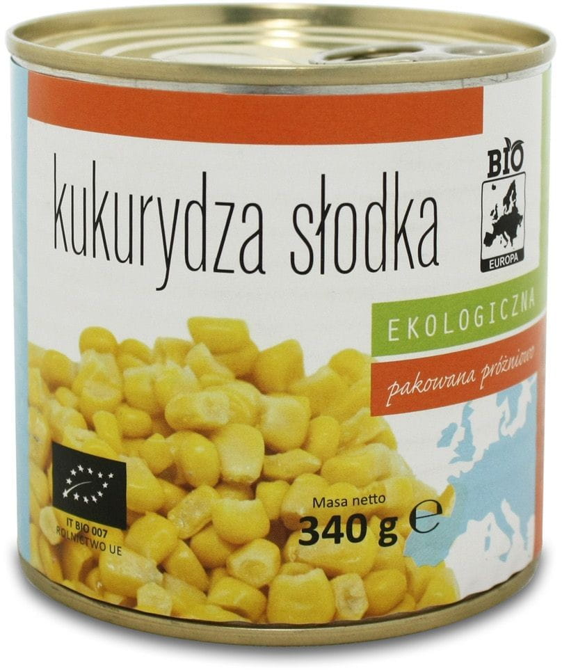 Maïs doux en conserve BIO 340 g (285 g) - BIO EUROPA
