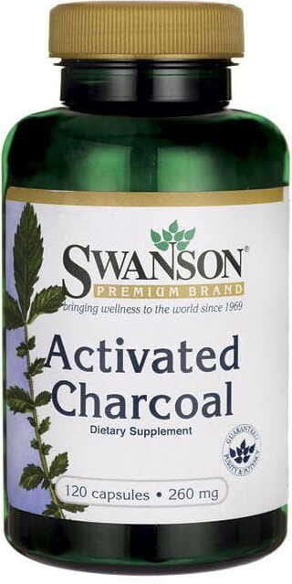 Charbon actif charbon actif 260mg 120 gélules SWANSON