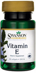 Vitamine E, vitamine E 200 ui 60 gélules de SWANSON