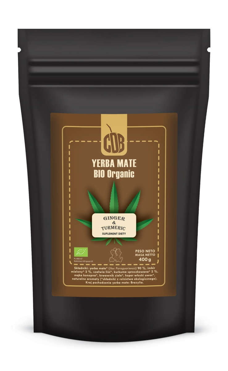Yerba maté gingembre & curcuma BIO 400 g - MATÉ VERT BIO