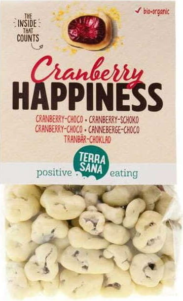 Canneberge au chocolat blanc BIO 150 g - TERRASANA