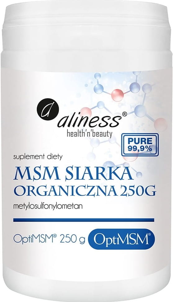 MSM soufre organique optiMSM poudre 250g ALINESS