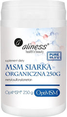 MSM soufre organique optiMSM poudre 250g ALINESS