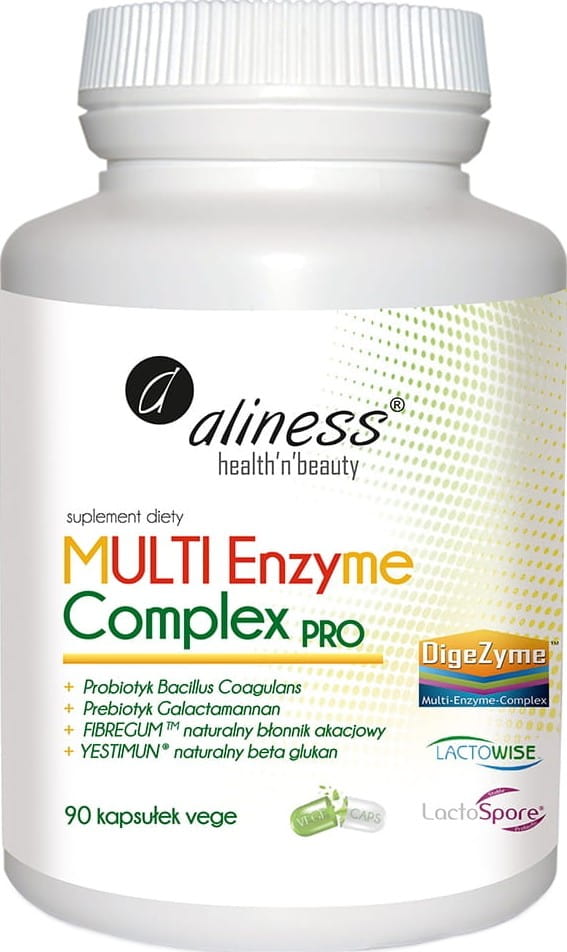 Enzymes digestives complexe multi enzymatique pro 90 gélules végétales ALINESS