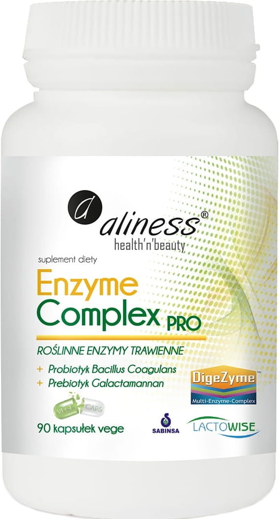 Enzymes digestives végétales complexe enzymatique pro 90 gélules végétales ALINESS