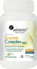 Enzymes digestives végétales complexe enzymatique pro 90 gélules végétales ALINESS