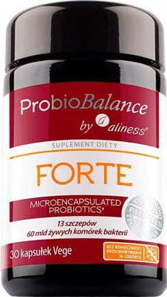 Probiobalance FORTE Probiotique microencapsulé 13 souches 60 milliards de bactéries 30 gélules ALINESS