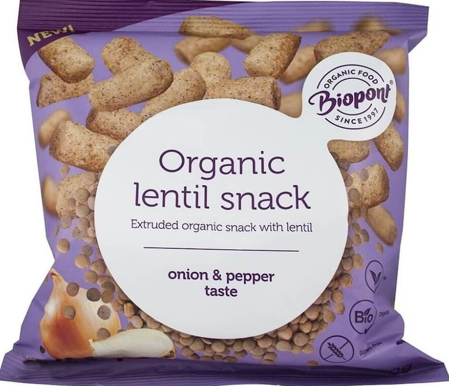 Chips de lentilles à l'oignon et au poivre BIO 60 g - BIO PONT