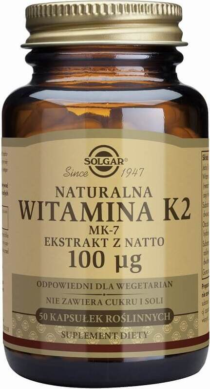 Vitamine mk - 7 K2 100 µg 50 gélules SOLGAR