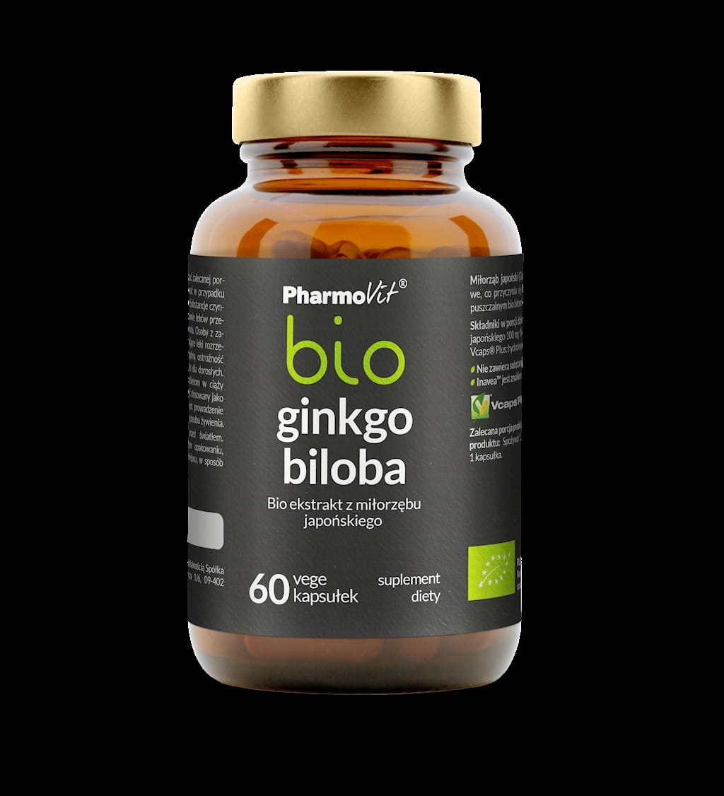 Extrait de Ginkgo biloba BIO 60 gélules 33 g - PHARMOVIT