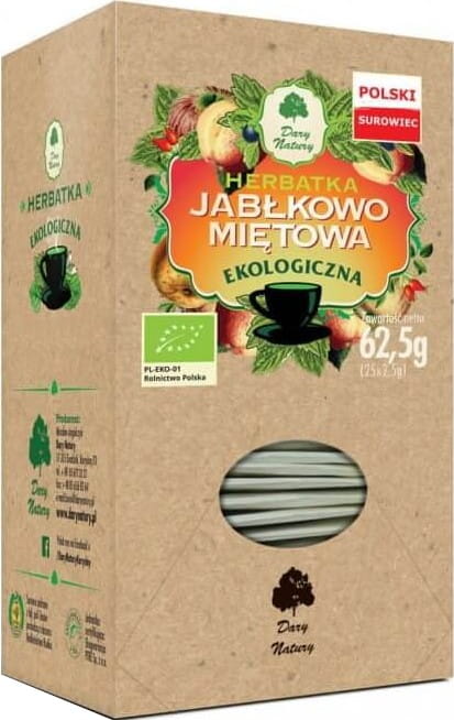 Thé BIO à la pomme et à la menthe (20 x 25 g) - CADEAUX DE LA NATURE