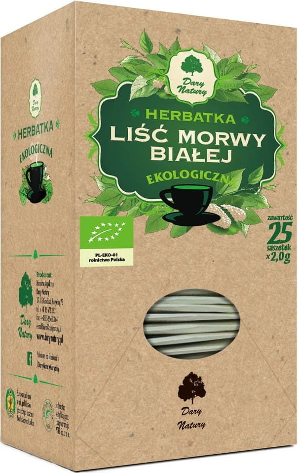 Thé aux feuilles de mûrier blanc BIO (25 x 2 g) - CADEAUX DE LA NATURE