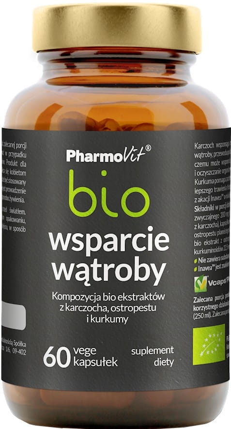 Gélules pour le soutien du foie BIO 60 pièces (33 g) - PHARMOVIT