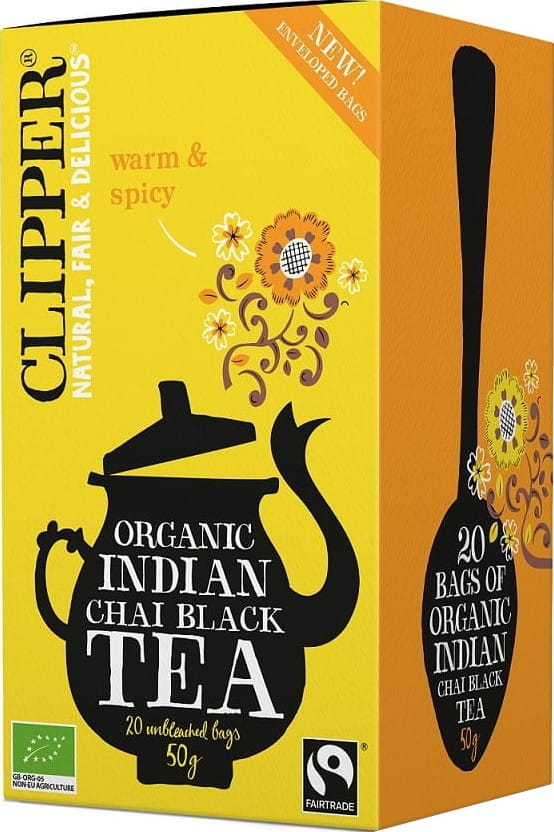 Thé noir chai à la cannelle et clou de girofle équitable BIO 50 g (20 x 25 g) - CLIPPER