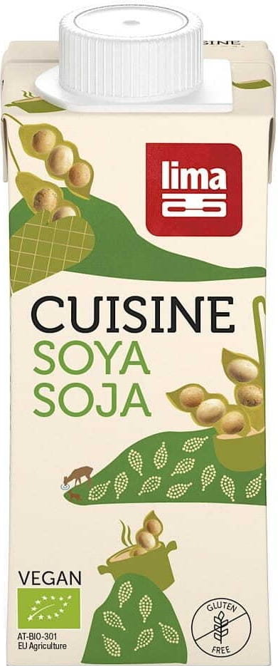 Produit de soja concentré sans gluten BIO 200 ml - LIMA
