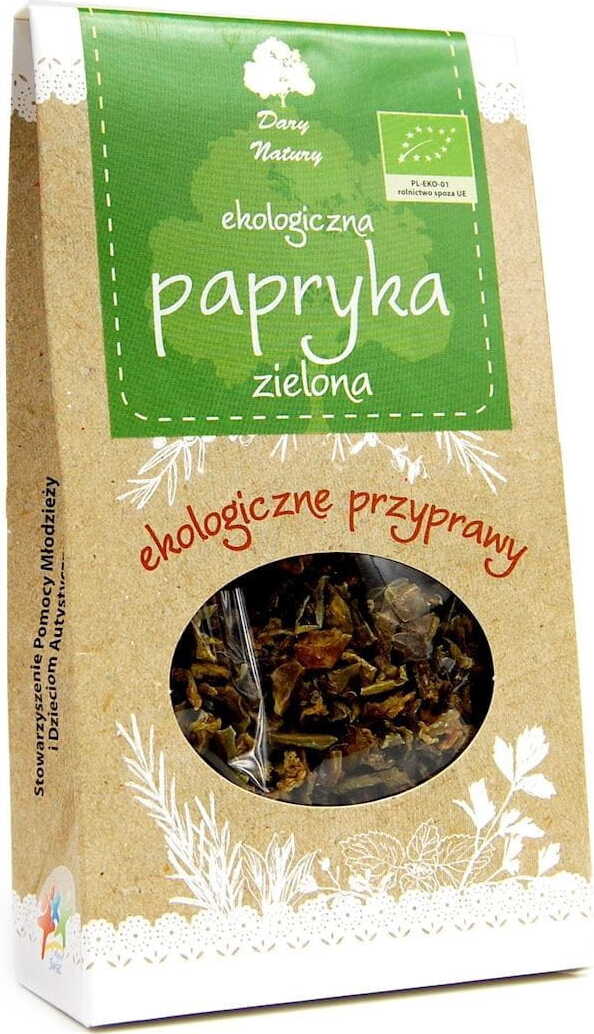 Piment vert séché BIO 30 g - CADEAUX DE LA NATURE