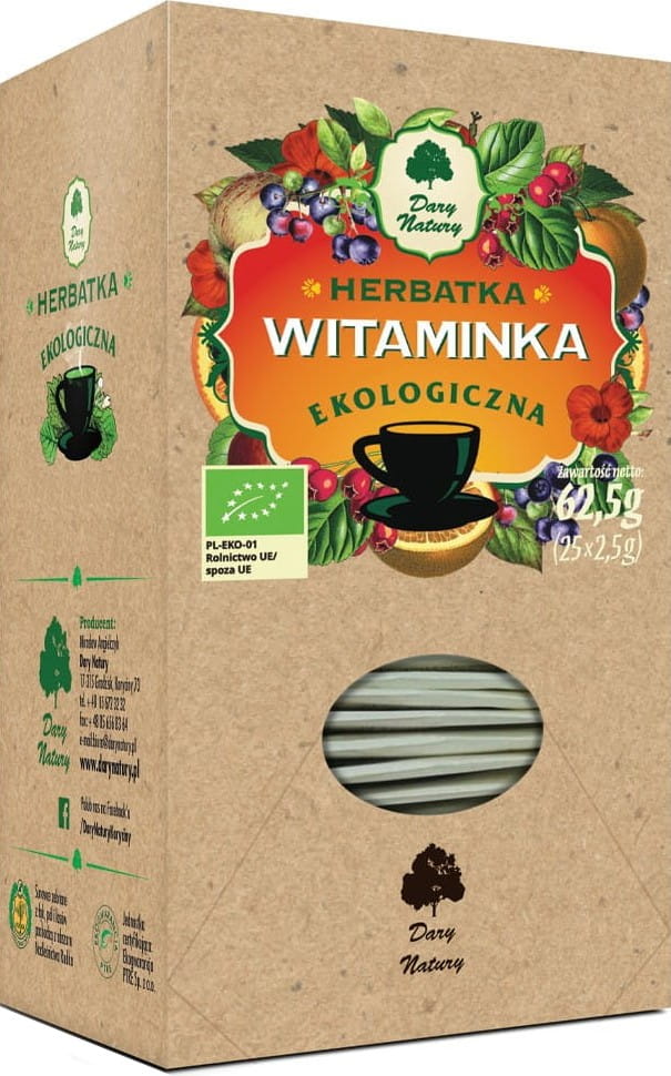 Tisane BIO vitaminée (25 x 25 g) - CADEAUX DE LA NATURE