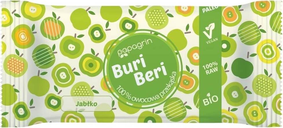 Snack pomme sans gluten BIO 10 g - PAPAGRIN