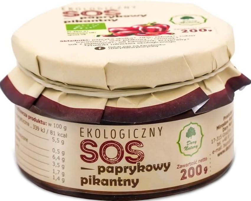 Sauce piquante au poivre BIO 200 g - CADEAUX DE LA NATURE