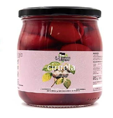 Prunes au sirop de riz sans gluten BIO 570 g - A2 PASOS DEL CAMPO